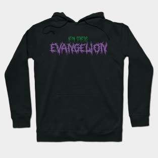 Evangelion metal band logo Hoodie